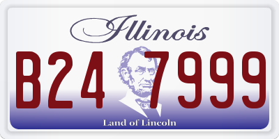 IL license plate B247999