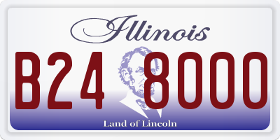IL license plate B248000