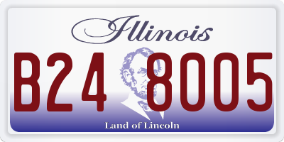 IL license plate B248005
