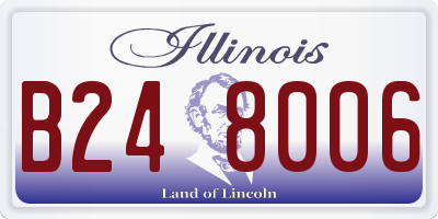 IL license plate B248006