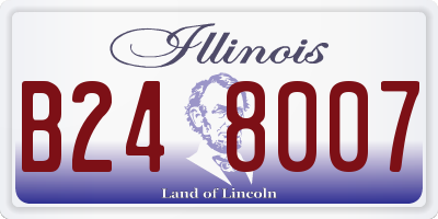 IL license plate B248007
