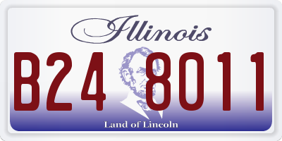 IL license plate B248011