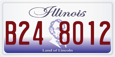 IL license plate B248012
