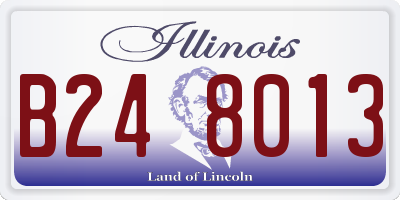 IL license plate B248013