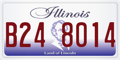IL license plate B248014