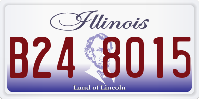 IL license plate B248015