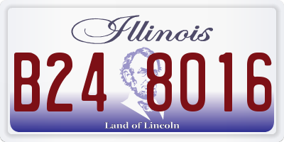 IL license plate B248016