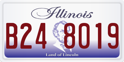 IL license plate B248019