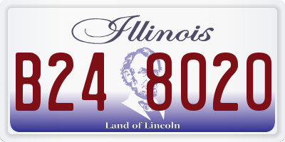 IL license plate B248020