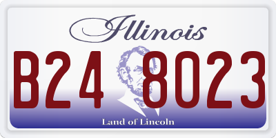 IL license plate B248023