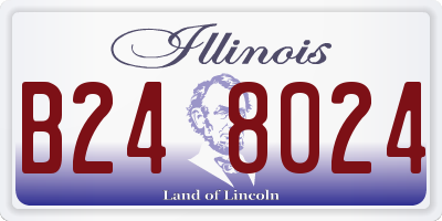 IL license plate B248024