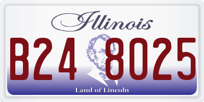 IL license plate B248025