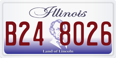 IL license plate B248026