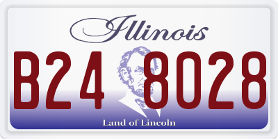 IL license plate B248028
