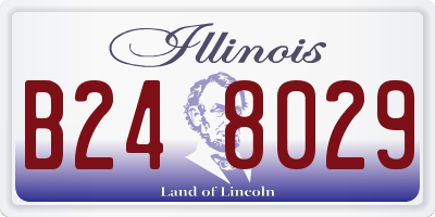 IL license plate B248029