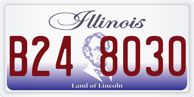 IL license plate B248030