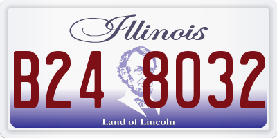 IL license plate B248032