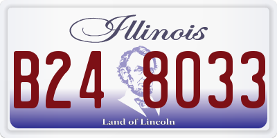 IL license plate B248033