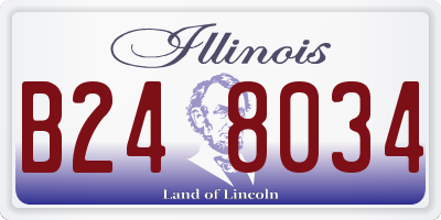 IL license plate B248034