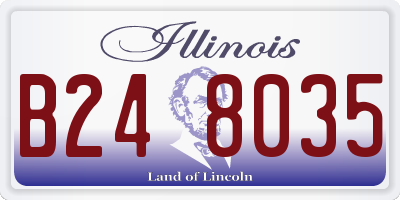 IL license plate B248035