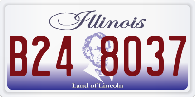 IL license plate B248037