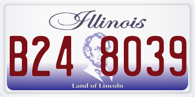 IL license plate B248039
