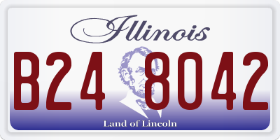 IL license plate B248042