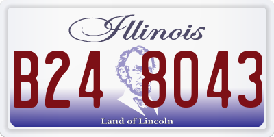 IL license plate B248043