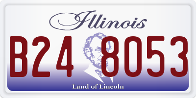 IL license plate B248053