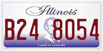 IL license plate B248054