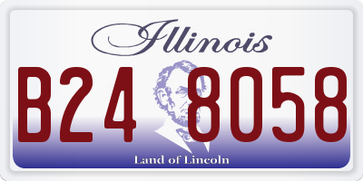 IL license plate B248058