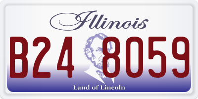 IL license plate B248059