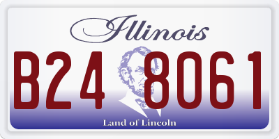IL license plate B248061