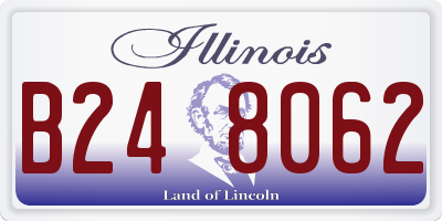 IL license plate B248062