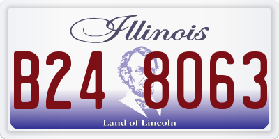 IL license plate B248063