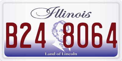 IL license plate B248064