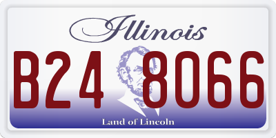 IL license plate B248066