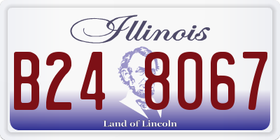 IL license plate B248067
