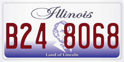 IL license plate B248068