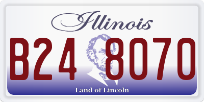 IL license plate B248070
