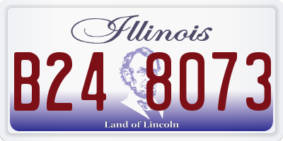 IL license plate B248073