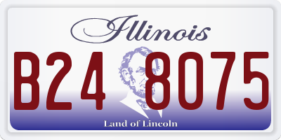 IL license plate B248075