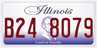 IL license plate B248079