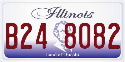 IL license plate B248082