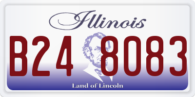 IL license plate B248083