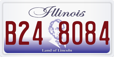 IL license plate B248084