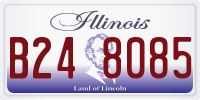 IL license plate B248085
