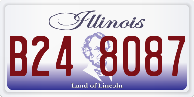 IL license plate B248087