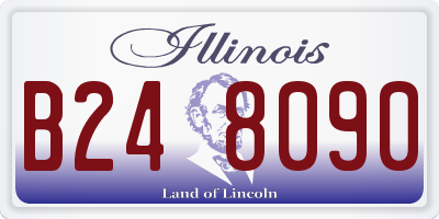 IL license plate B248090