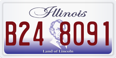 IL license plate B248091